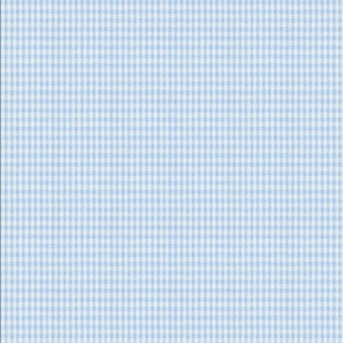 Light Blue Check Twill fabric swatch