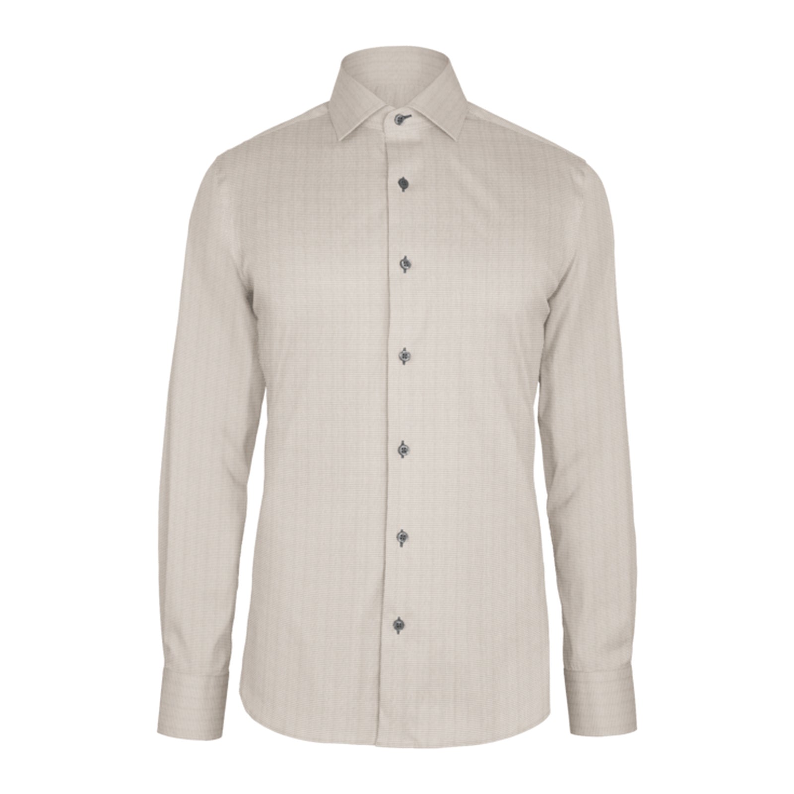 Grey Check Twill custom shirt