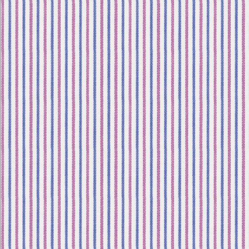 Blue Violet Stripe Twill fabric swatch