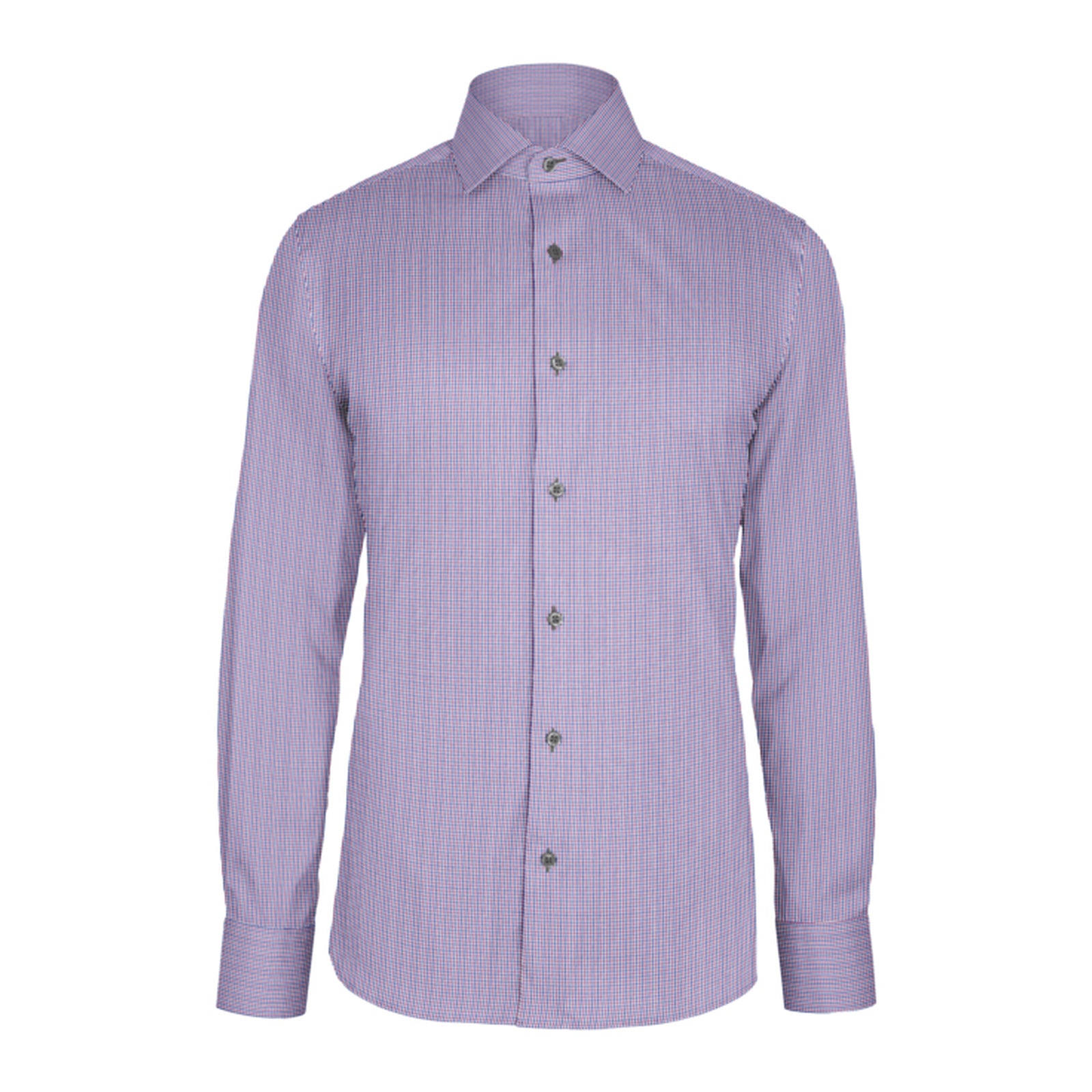Blue Violet Check Twill custom shirt