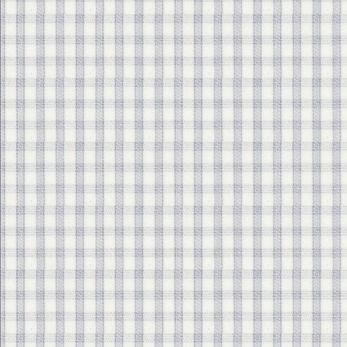Grey Check Twill fabric swatch