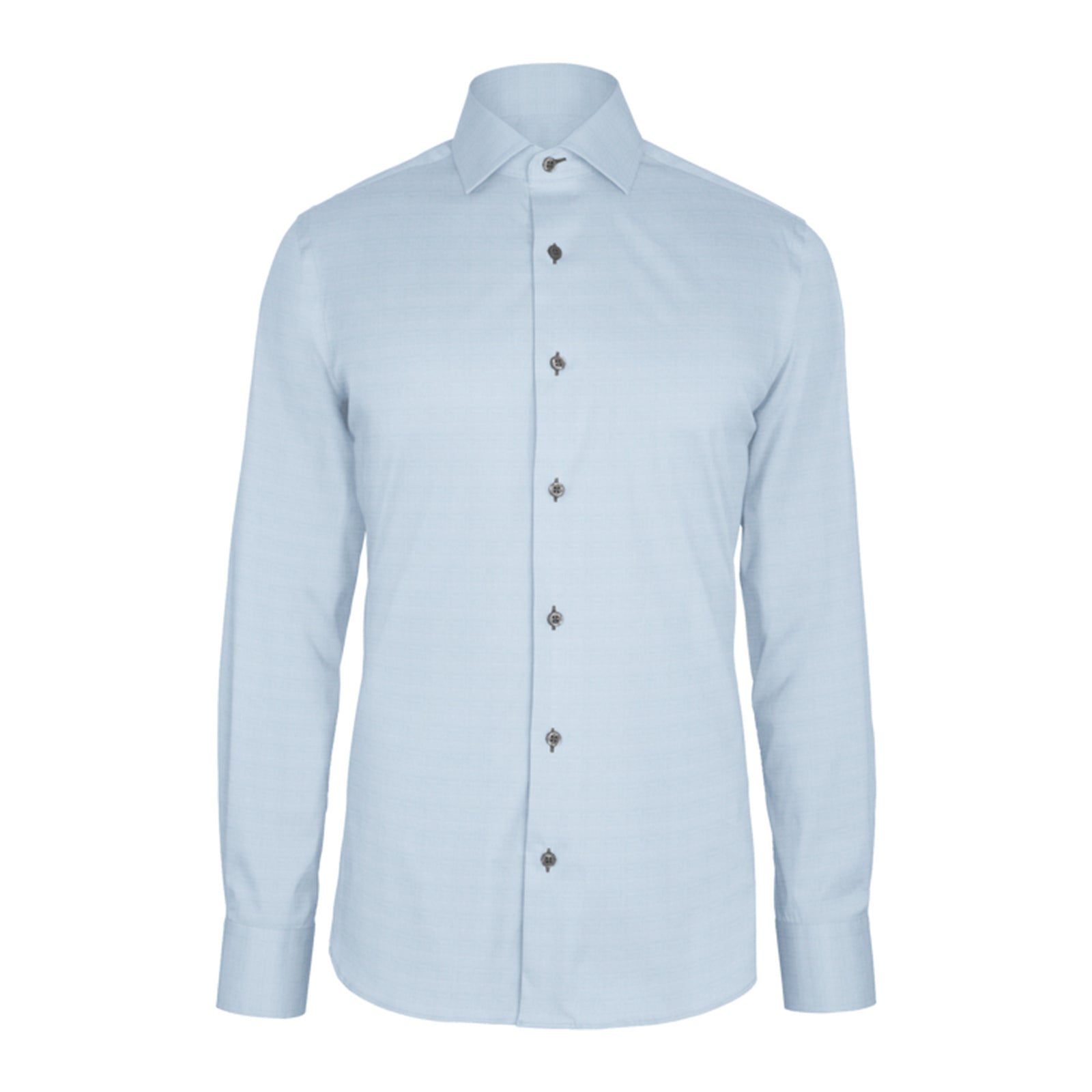 Blue Solid Broadcloth custom shirt