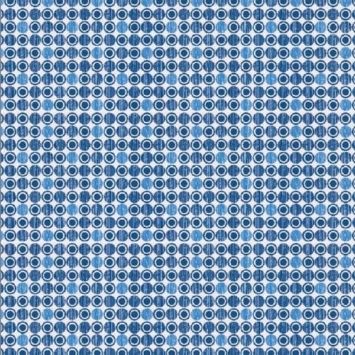 Navy Light Blue Cipher fabric swatch