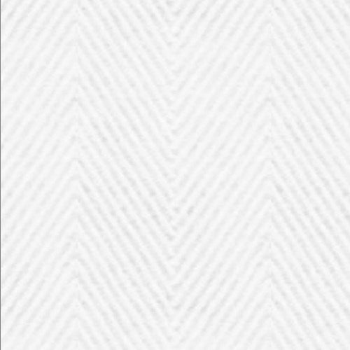 White Herringbone fabric swatch