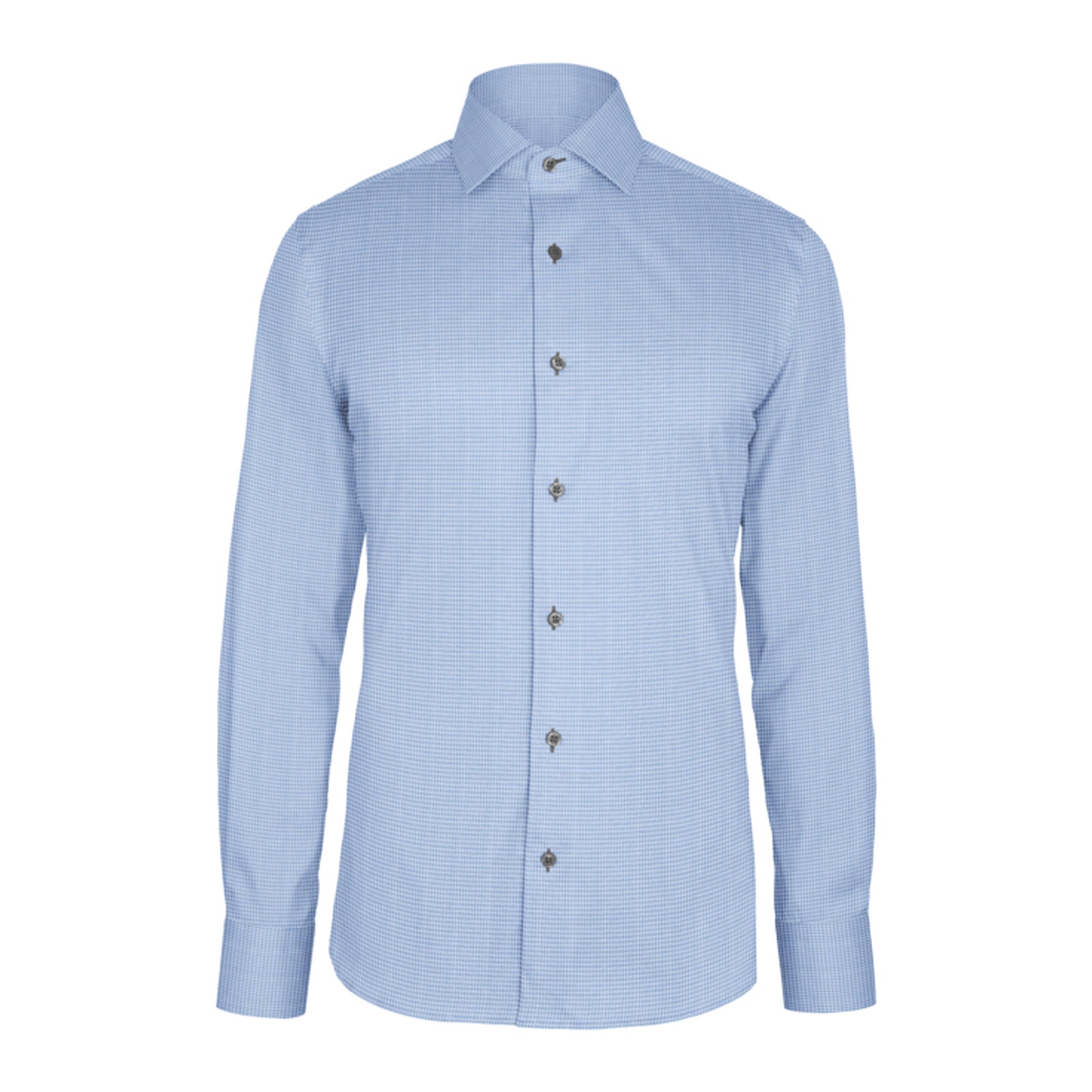 Light Blue Reverse Check custom shirt