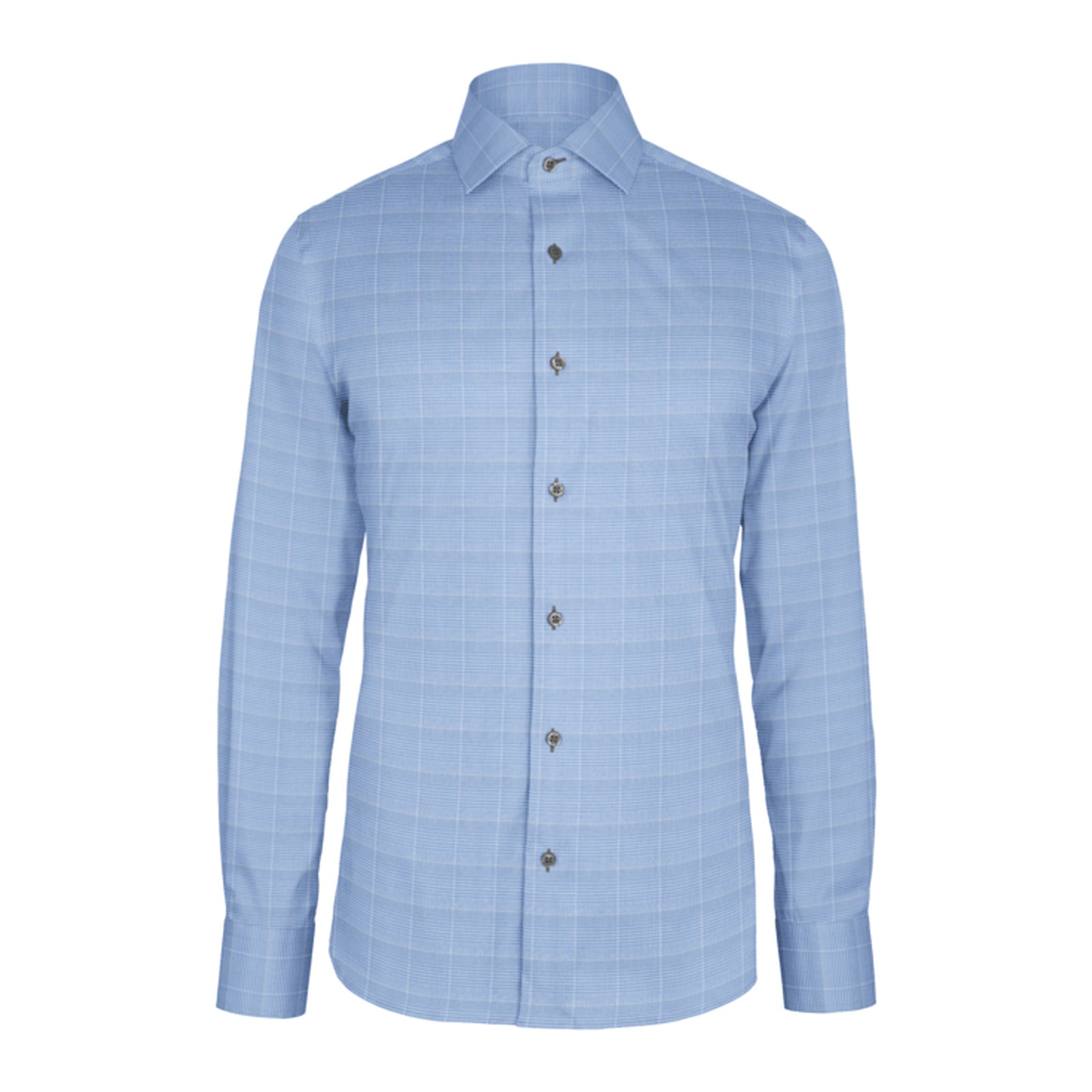 Light Blue Prince of Wales custom shirt