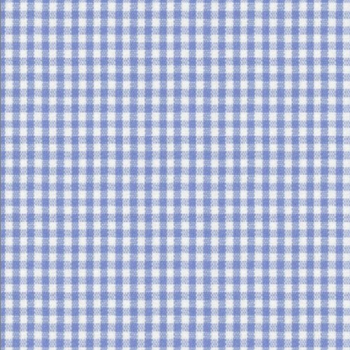 Blue Micro Gingham fabric swatch