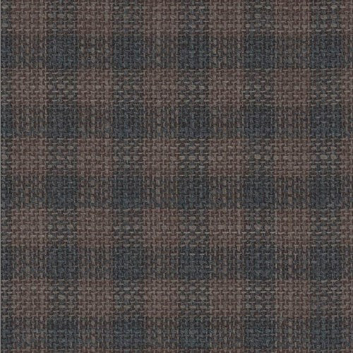Lanificio di Lusso brown check fabric swatch