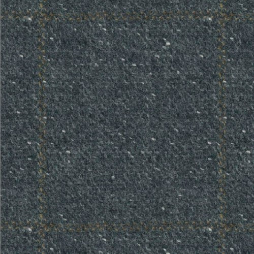 Kensington grey donegal windowpane fabric swatch