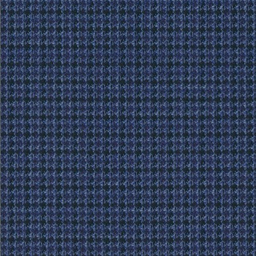 Lanificio di Lusso royal navy mini check fabric swatch