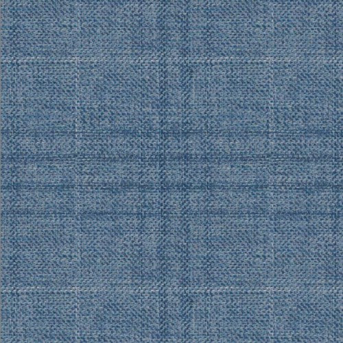 Guabello light blue plaid fabric swatch