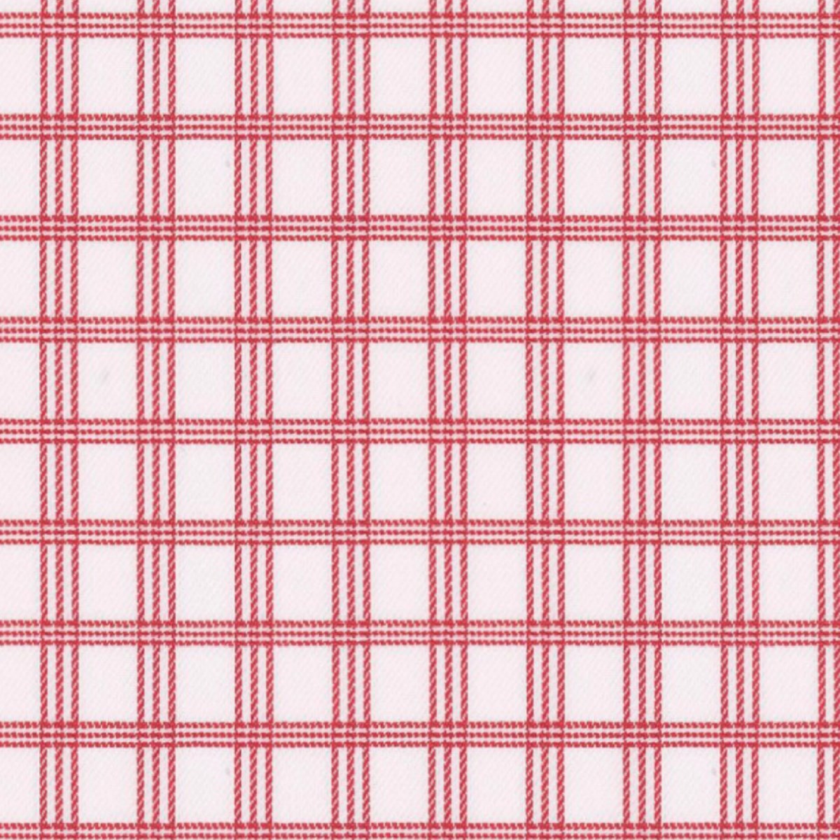 Red Track Check fabric swatch