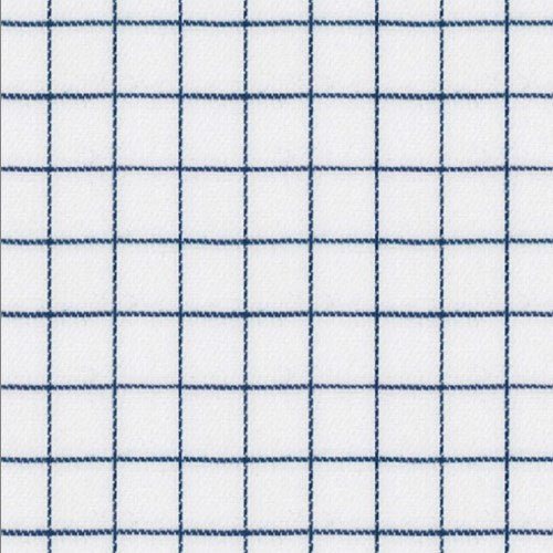 Navy Windowpane Check fabric swatch