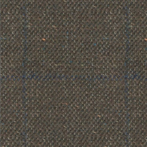 Kensington tan donegal windowpane fabric swatch