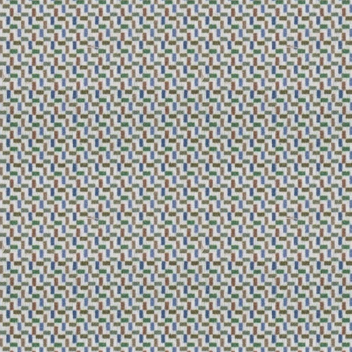 Blue Green Dash fabric swatch