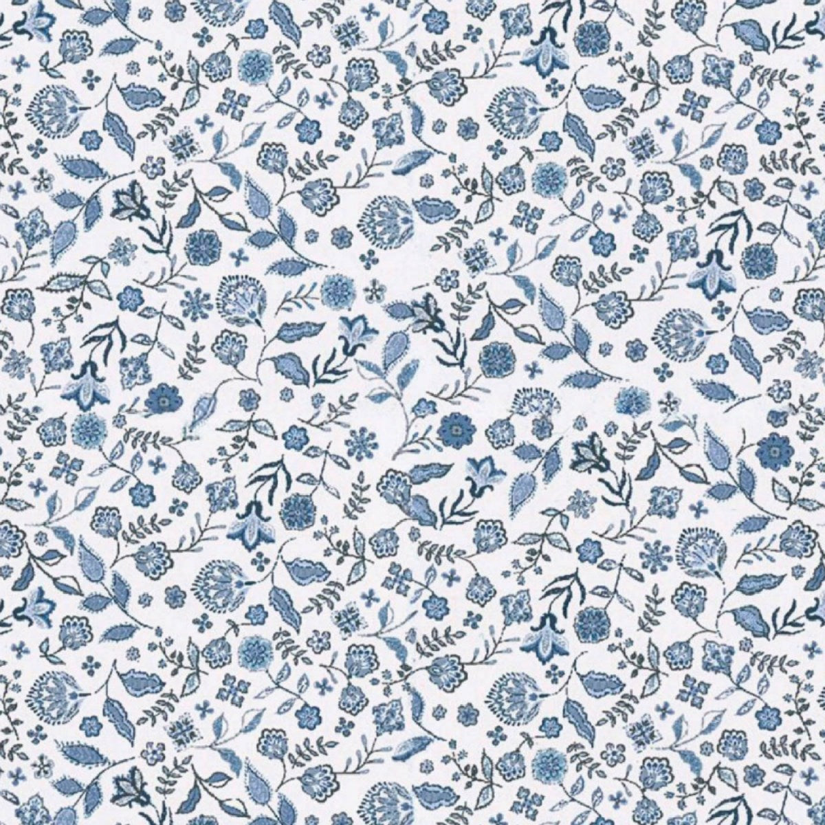 Blue Woodsong fabric swatch