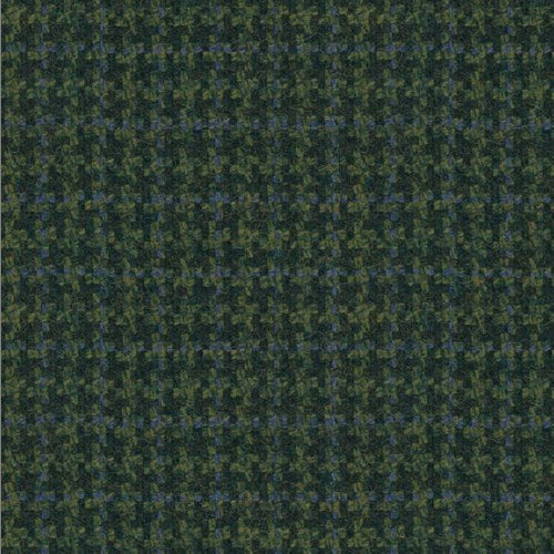 Kensington green multi houndstooth fabric swatch