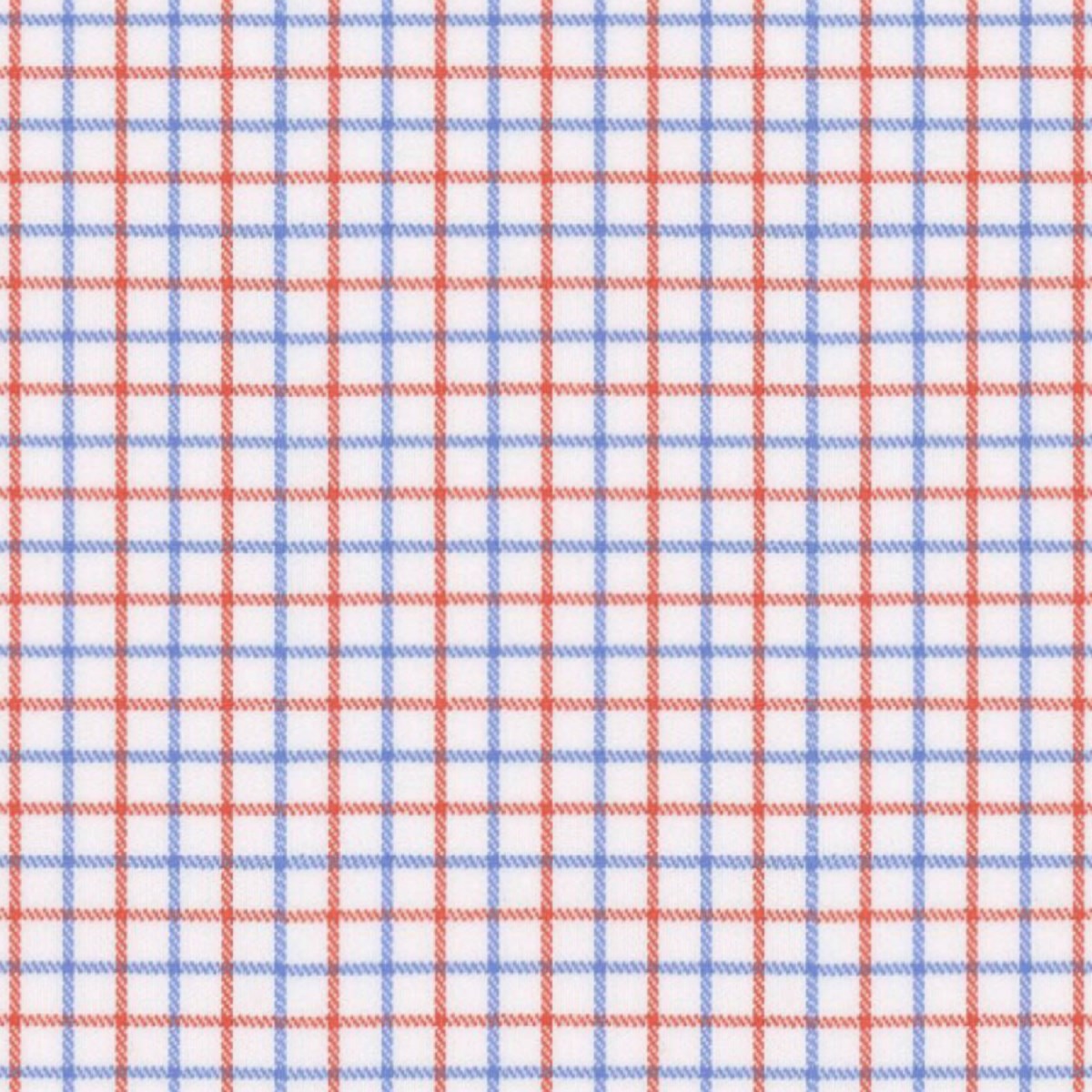 Orange Blue Tattersall fabric swatch