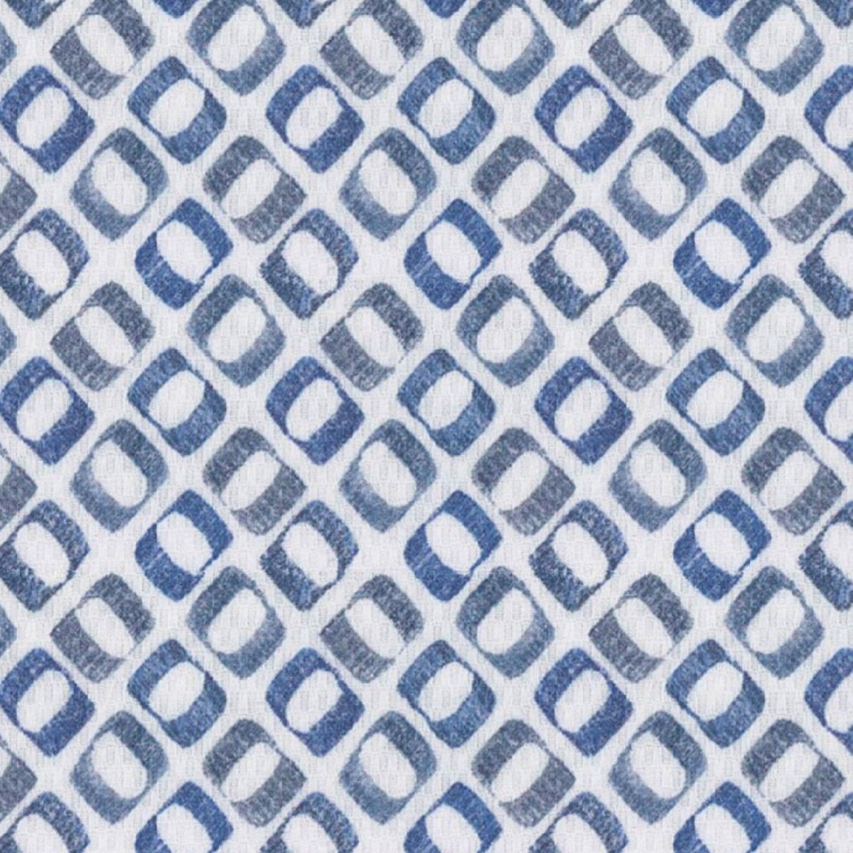 Blue Diagonal Oval fabric swatch
