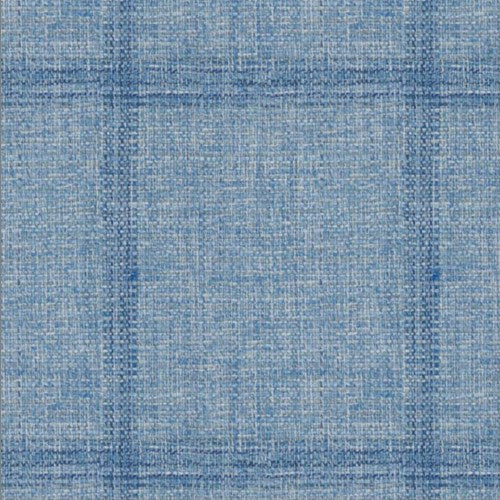 Guabello light blue windowpane fabric swatch
