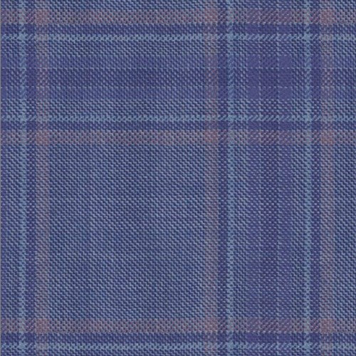 Reda Blue Pink Track Windowpane Jacket fabric swatch