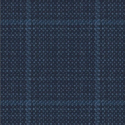 Lanificio di Lusso navy blue birdseye window fabric swatch