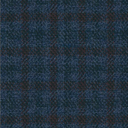 Kensington blue wine check fabric swatch