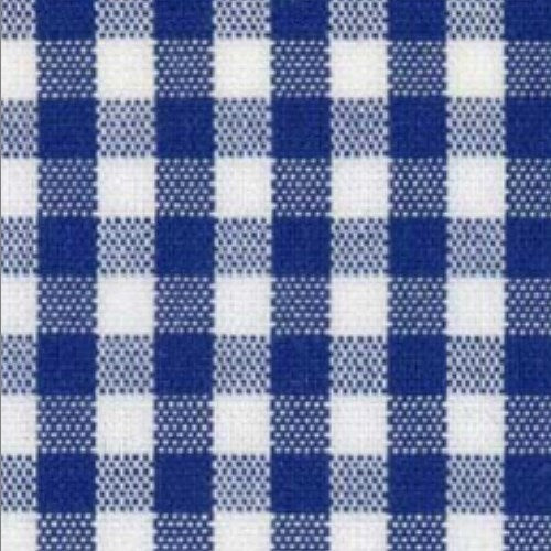 Navy Gingham Check fabric swatch