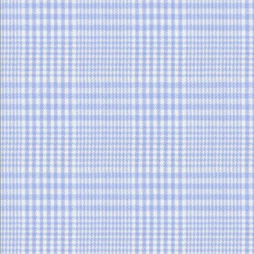 Sky Blue Prince of Wales Check fabric swatch