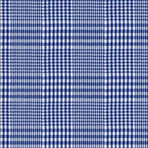 Navy Prince of Wales Check fabric swatch