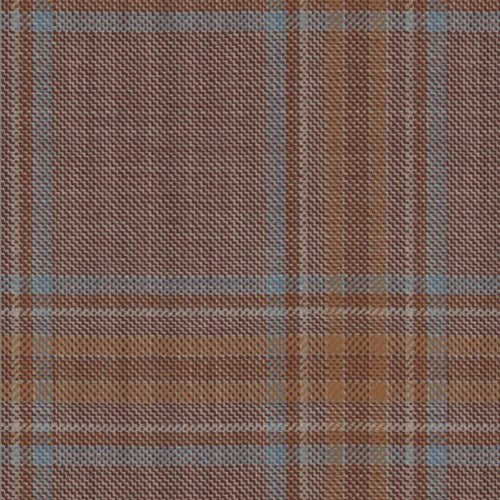 Reda Rust Light Blue Track Windowpane Jacket fabric swatch