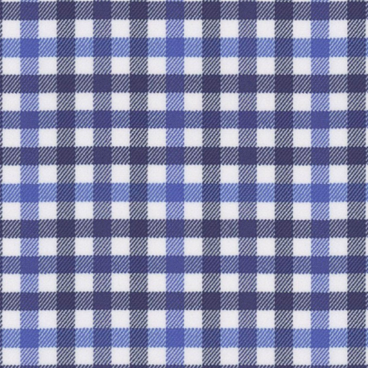 Navy Blue Sport Tattersall fabric swatch