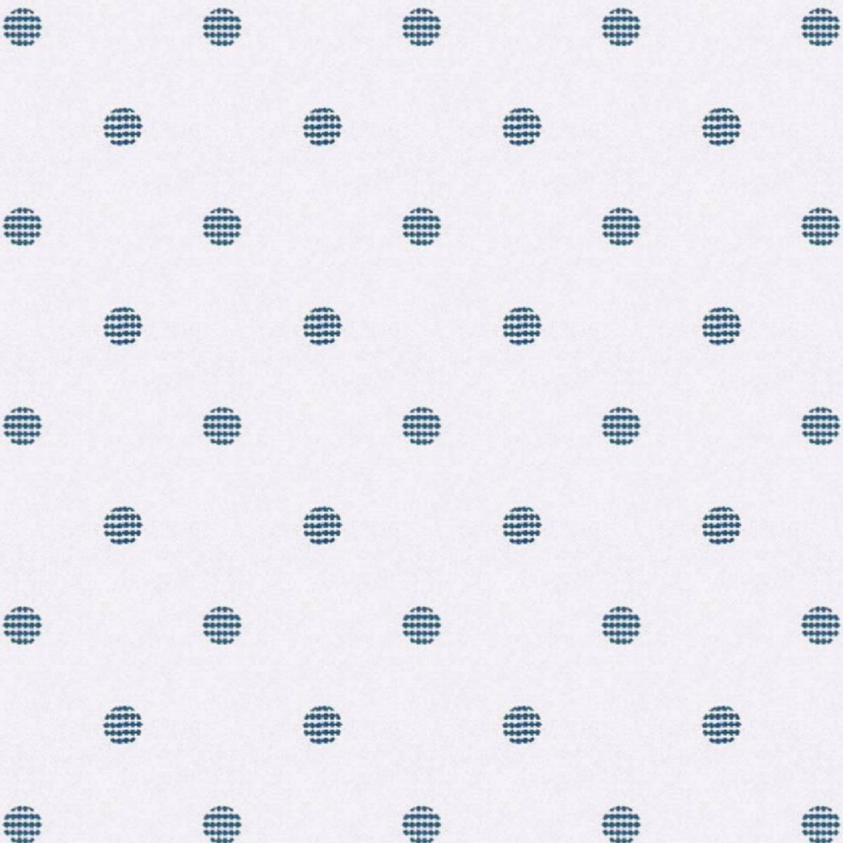 Navy Spaced Dot fabric swatch