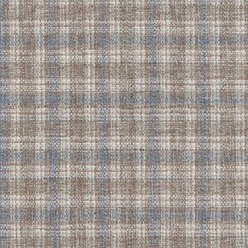 Guabello tan multi check fabric swatch