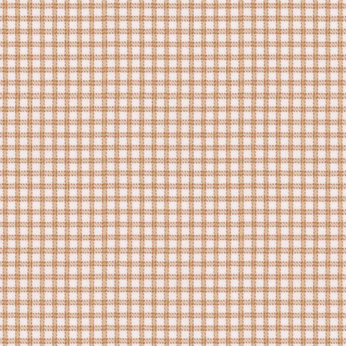 Tan Graph Check fabric swatch