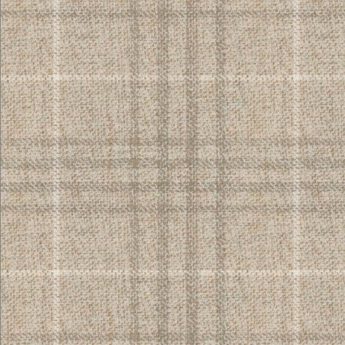 Guabello tan plaid fabric swatch