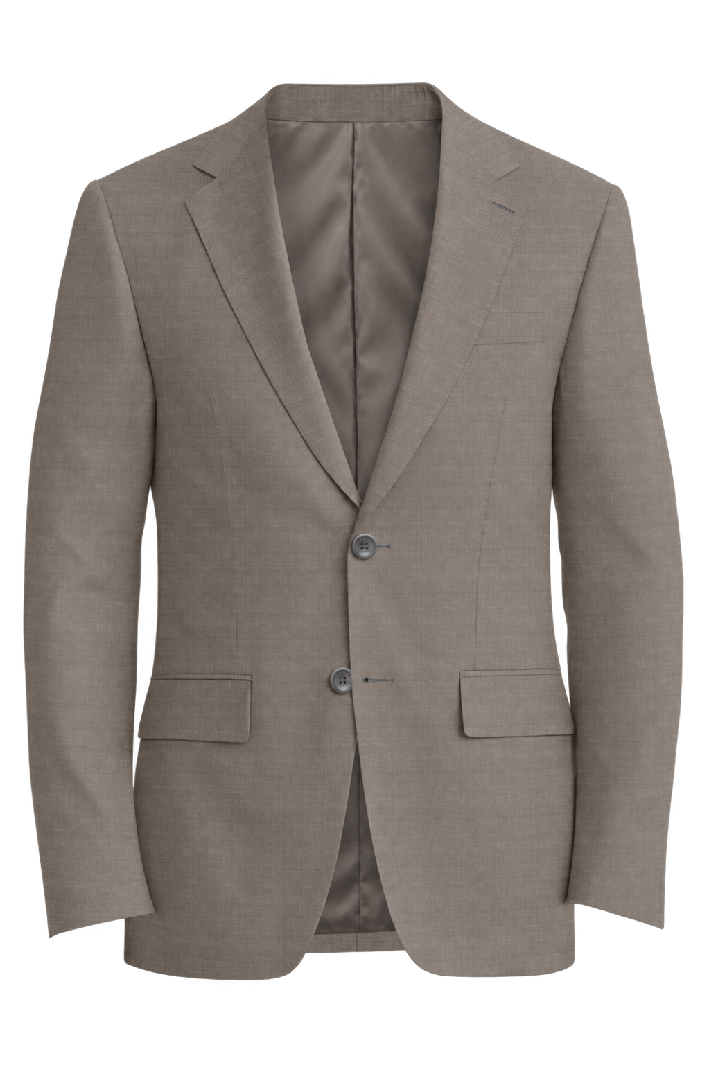 Piacenza 1733 Taupe Solid Jacket in taupe solid fabric