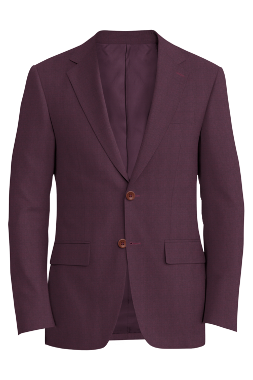 Lanificio di Lusso Cranberry Mesh Jacket in cranberry mesh fabric