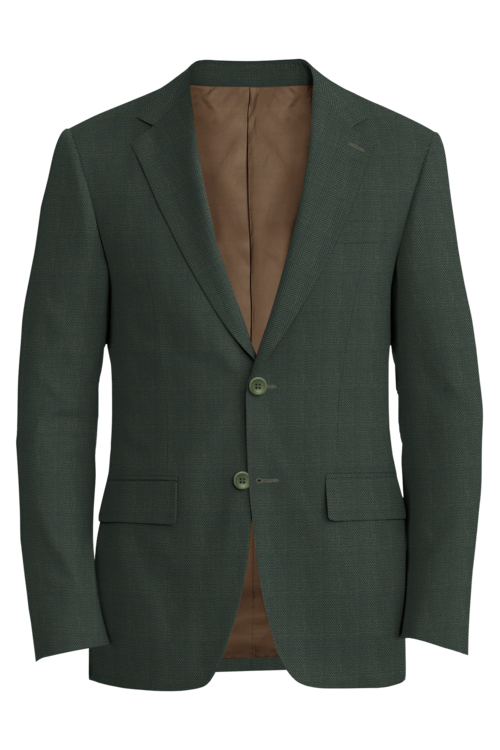 Kensington Olive Wide Herringbone Jacket in olive wide herringbone fabric