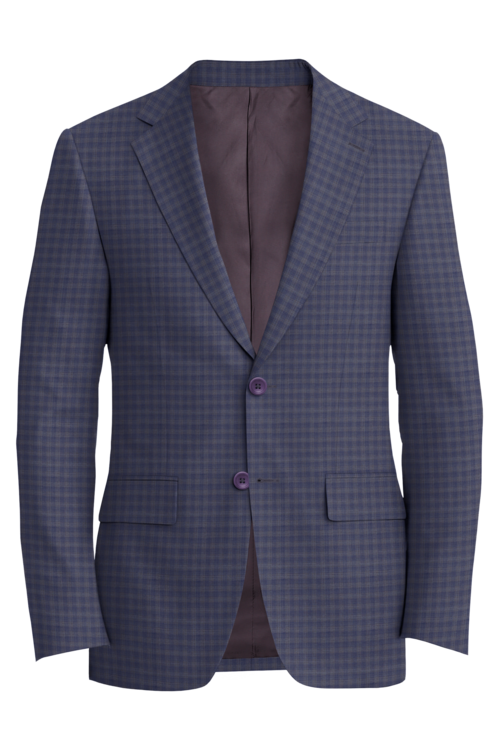 Lanificio di Lusso Lavender Check Jacket in lavender check fabric