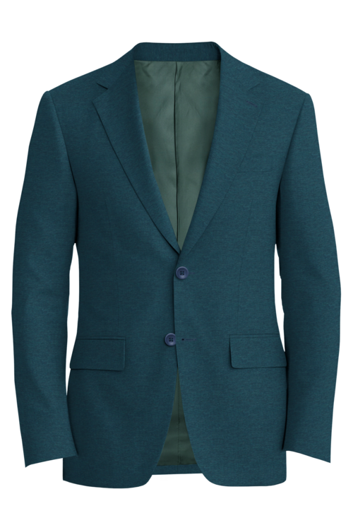 Guabello Emerald Basketweave Jacket in emerald basketweave fabric