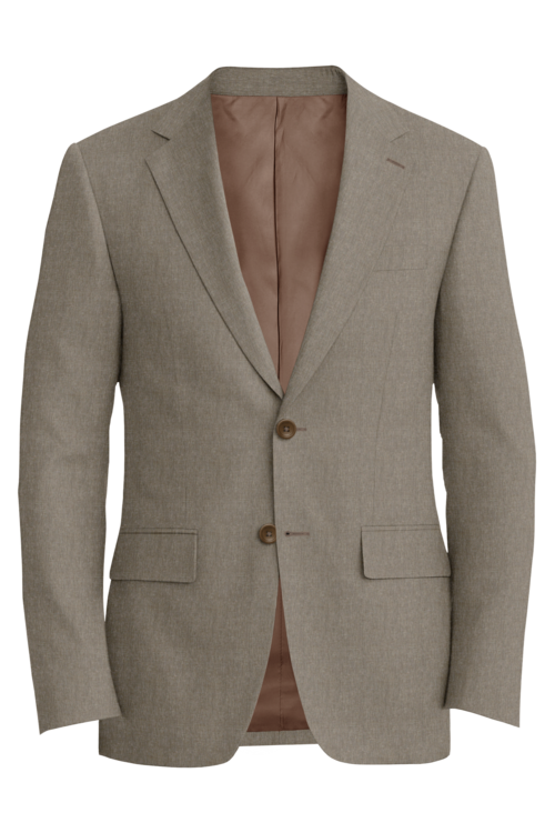 Guabello Mocha Mouline Twist Jacket in mocha mouline twist fabric
