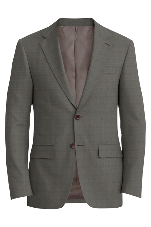 Lanificio di Lusso Taupe Mesh Jacket in taupe mesh fabric