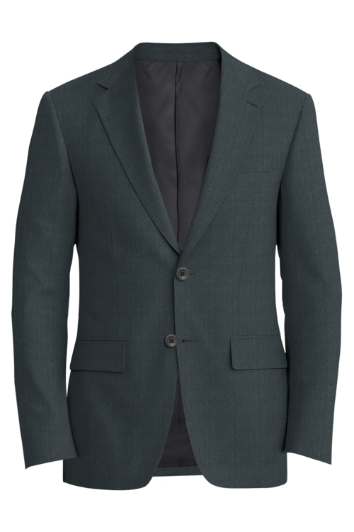 Kensington Grey Wide Herringbone Jacket in grey wide herringbone fabric