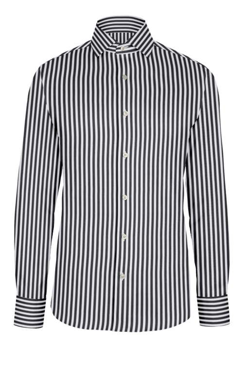 Black Awning Stripe custom shirt — official long-sleeve visualization