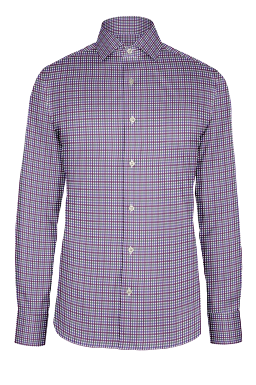 Lavender Purple Sport Check custom shirt