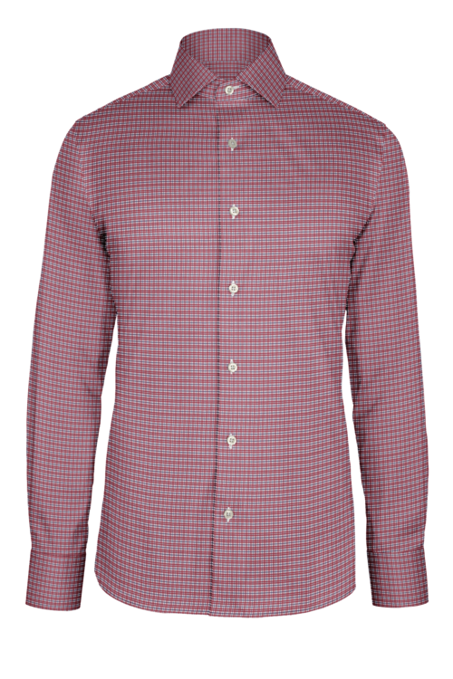 Red Navy Sport Plaid custom shirt