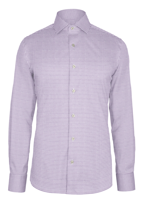 Purple Graph Check custom shirt — official long-sleeve visualization