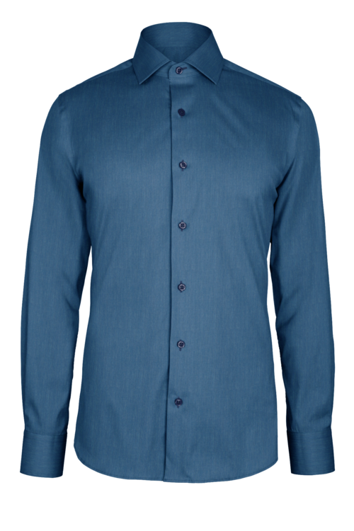 Light Blue Sport Denim custom shirt — official long-sleeve visualization