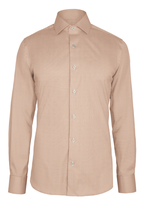 Tan Graph Check custom shirt